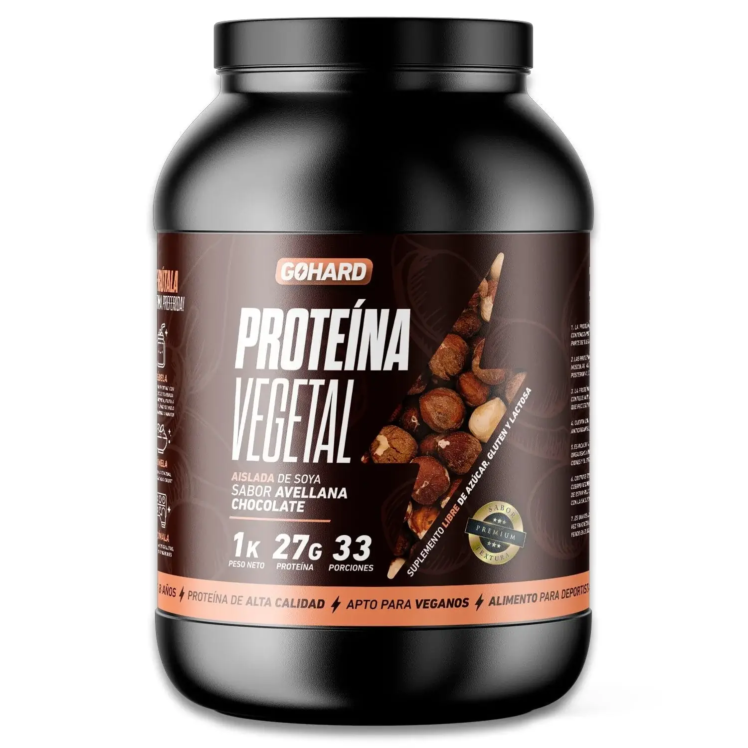 GOHARD-AVELLANA Proteína Vegetal - Gohard - 1 Kg
