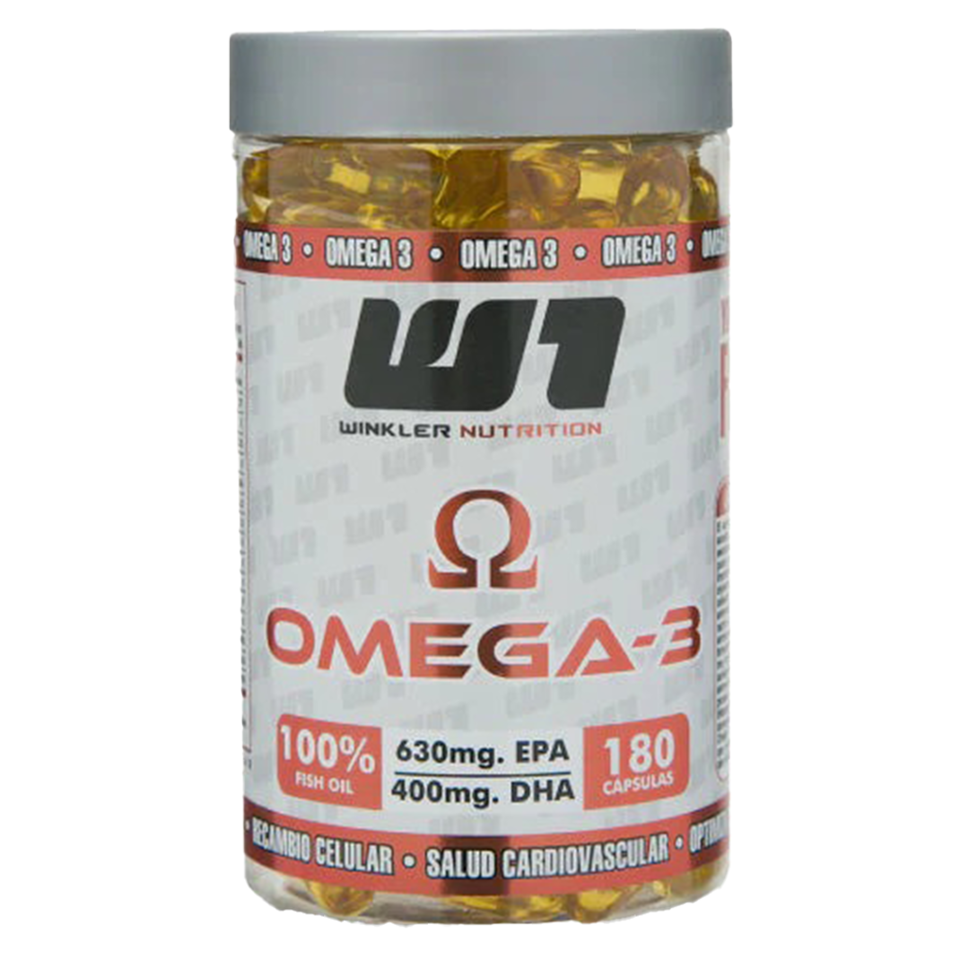 Mesa de trabajo 1 OMEGA 3 FISH OIL 180 CAPSULAS - WINKLER NUTRITION