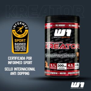 Pre Entreno Kreator 600 g [30 servicios] - Winkler Nutrition