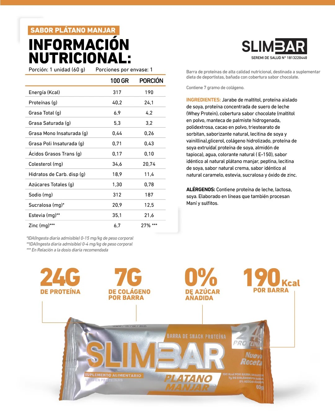 imgi_184_INFO-PLATANO Barra de Proteina 60 gr - Slimbar - Imagen 4