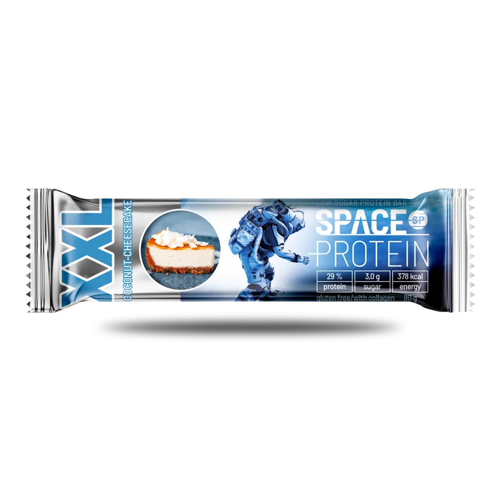 imgi_20_SPACE-PROTEIN-XXL-COCONUT-CHEESCAKE-2-1024x1024 Barra Proteina XXL 80 G Coconut Cheesecake - Space Protein